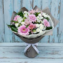 Букет цветов из:  Герберы, Альстромерии и Хризантемы #REPLACE_PRED# Ивановском Курской области