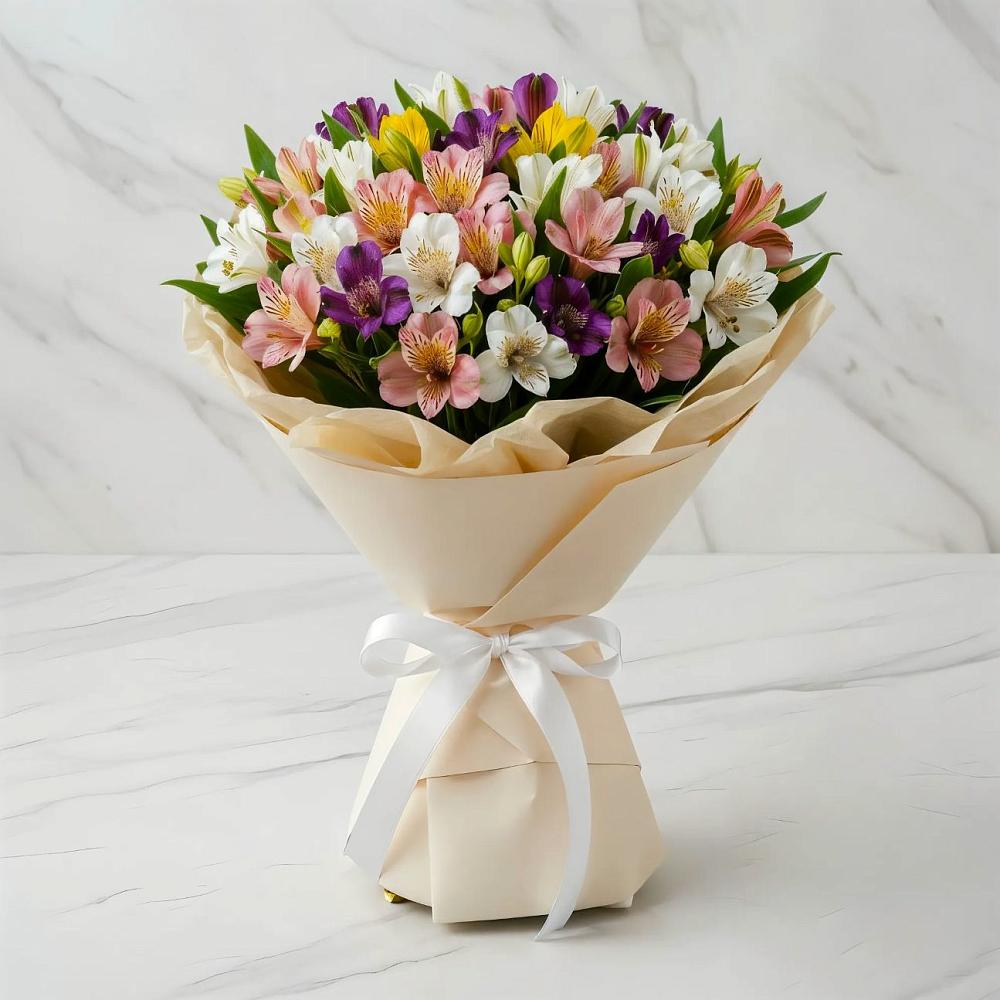 Букет цветов из: Альстромерии в Ивановском Курской области