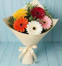 Букет цветов из:  Герберы #REPLACE_PRED# Ивановском Курской области