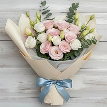 Букет цветов из:  Лизиантусы в Ивановском Курской области