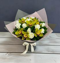 Букет цветов из:  Орхидеи и Розы в Ивановском Курской области