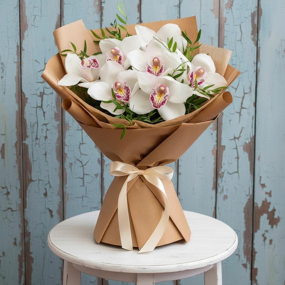 Букет цветов из: Орхидеи и Розы в Ивановском Курской области