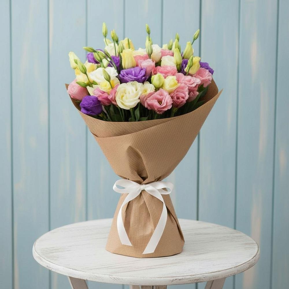 Букет цветов из: Лизиантусы в Ивановском Курской области