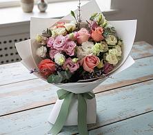 Букет цветов из:  Розы, Лизиантусы и Гвоздики #REPLACE_PRED# Ивановском Курской области