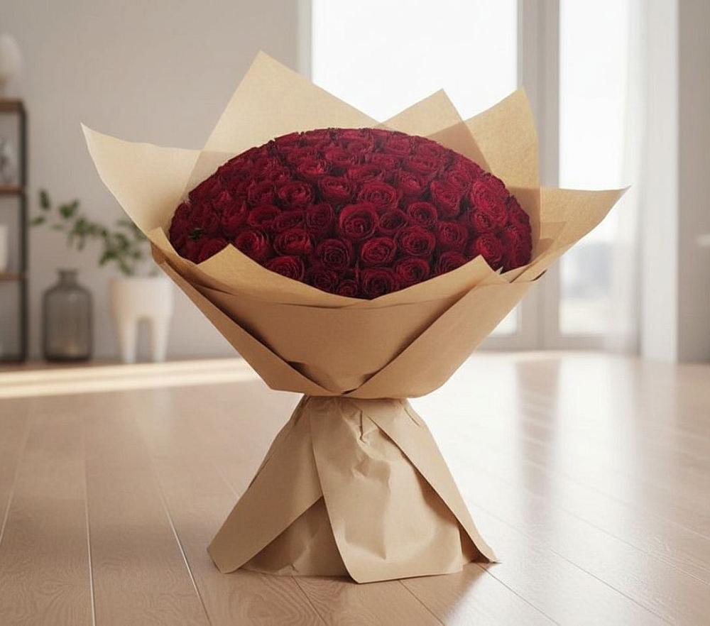Букет 101 Красная роза в Ивановском Курской области