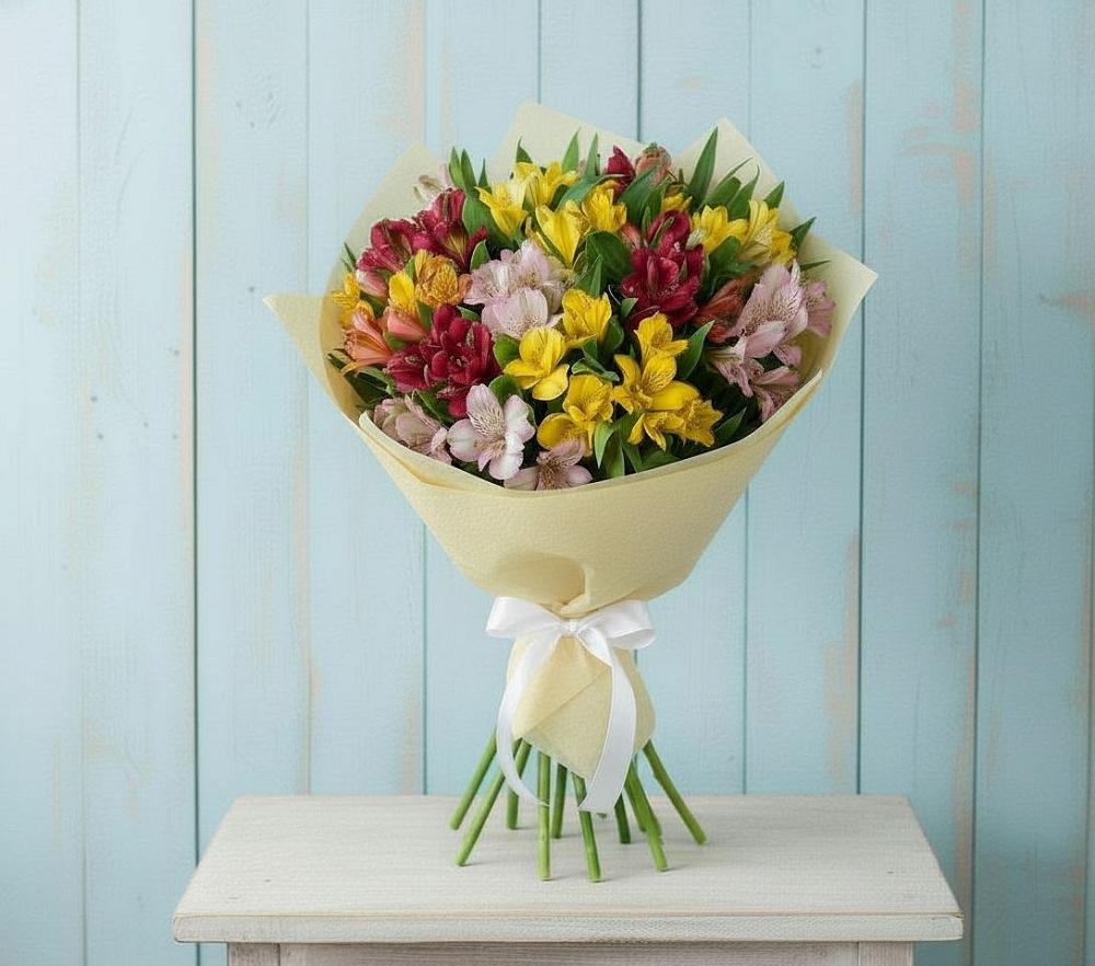 Букет цветов из: Альстромерии в Ивановском Курской области