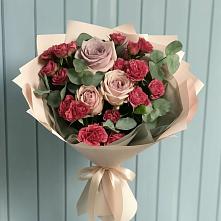Букет цветов из:  Гвоздики и Розы #REPLACE_PRED# Ивановском Курской области