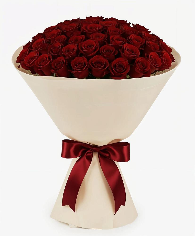 Букет 101 Бордовая роза Блэк Бакарра в Ивановском Курской области