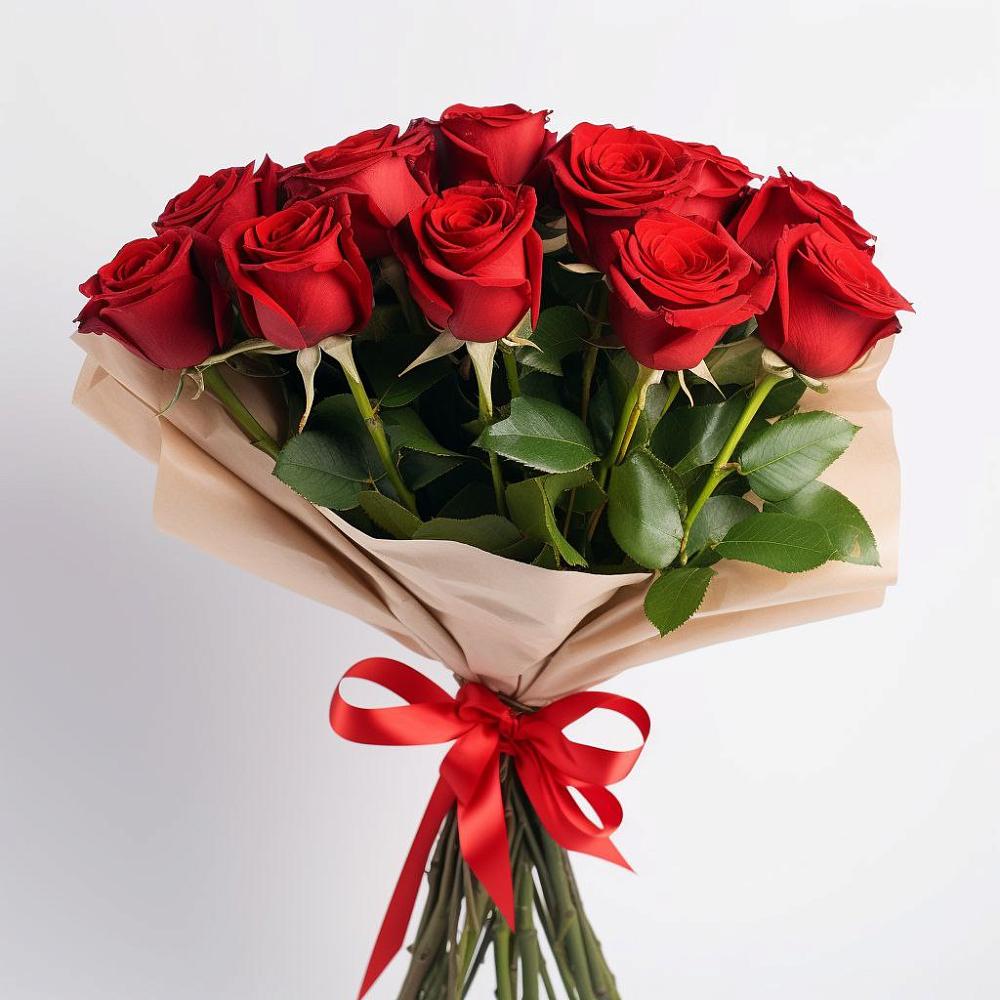 Букет 11 Красных роз Эдлесс Лав в Ивановском Курской области