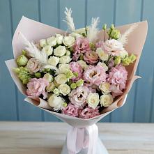Букет цветов из:  Альстромерии и Розы в Ивановском Курской области