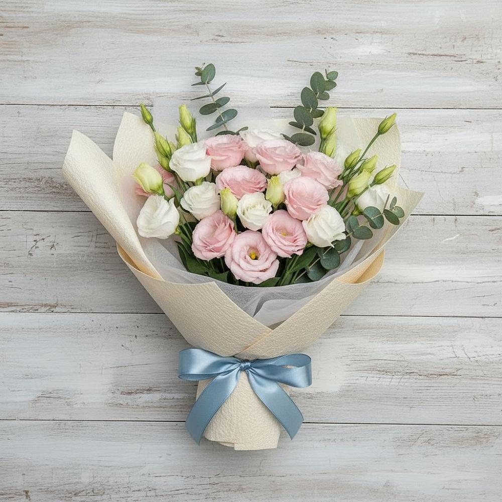 Букет цветов из: Лизиантусы в Ивановском Курской области